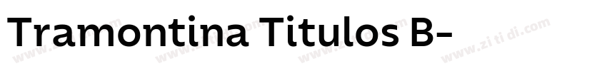 Tramontina Titulos B字体转换